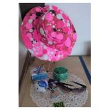 Coty Pop Up Perfume Bottle, Ladies Hat,