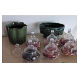 Mcm Planters, Covered Jars With Potpourri. Second