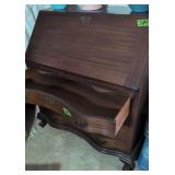 Mahogany Fall Front Secretary Ball Claw Feet.
