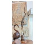 2 Mcm Bird Figurines. Up To 21' Tall. Second