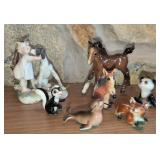 Miniature Animal Figurines. Horse Has Brake And