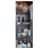 Ceramic Duck Napkin Holders, Crystal Vase,