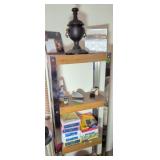 Mcm Chrome Wood Display Shelf 24x11x64. Office