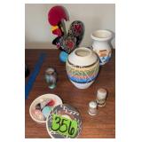 Native American Indian Vases. Signed Sioux