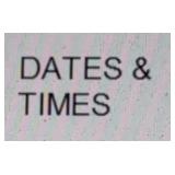 Dates & Times