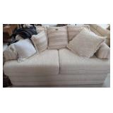 Shannon Furniture Cream Color Loveseat 66' Wide.