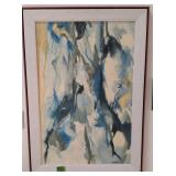 Abstract Serine Lithograph Print 30x42'. Second