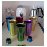 Mcm Aluminum Tumbler Glasses, Cocktail Shaker,