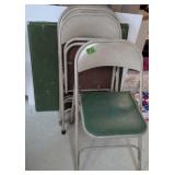 Folding Card Table, Chairs. Second Floor