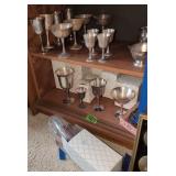 Salem Silver Plate Stemmed Glasses. Cordials,