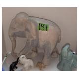 Elephant Figurines. Planter, Etc. Up To 11.25'