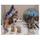 Bird Figurines. Royal Adderley, Royal Crown Blue