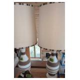 Mcm Striped Table Lamps. 34' Tall. Third Floor