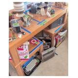 3 Pc Oak Coffee, Side Table Set. 54x24x15',