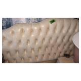 King Size Bed Tufted Headboard. Split Box Spring.
