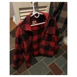 WOOLRICH mens xlarge red plaid jacket