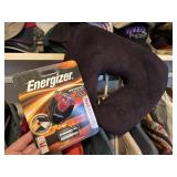 performance cap light and neck pillow