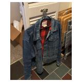 SADDLE KING western flannel lined jean jacket