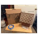 LONGABERGER gingerbread house basket set in