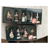 2 boxes village people 1' to 2' high