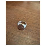 10 karat gold monogramed ring  KSK-10K