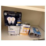 7 reg lightbulbs, 60 to 150watts,