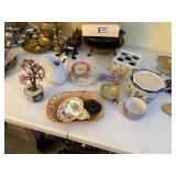 lot of china , bonsai tree, tea cups, bowls,