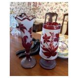 hand blown BOHEMIAN RUBY GLASS