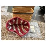 LONGABERGER holiday helper basket , liner