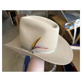 STETSON cowboy hat size 7 1/8th   living room