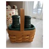 LONGABERGER 2002 salt n pepper basket
