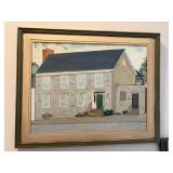 painting of old house ,by TERESA CLUTZ 23'x 18.5'