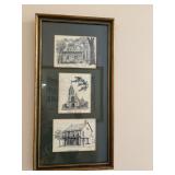 framed postcards by ROBERT MORROW 1980