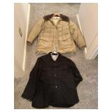 mens xl 1 woolrich insulated coat, 1 sears wool