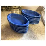 12 ceramic oval small dishes    kitchen