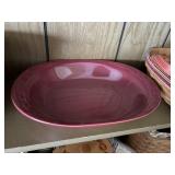 LONGABERGER paprika pottery casserole dish