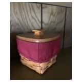 LONGABERGER 2004 teaspoon basket, liner