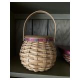 LONGABERGER 2004 sweatheart basket, liner
