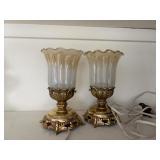 2 glass lamps    bedroom 2