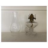oil lamp with handle & chimney    bedroom 2