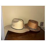 Resistal western & Milan italy hats size 7 1/8'
