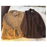 2 mens XL heavy flannel shirts both LL BEAN