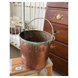 copper bucket  8.25'W X 8.5' TALL