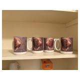 4 chesapeake bay retriever mugs,