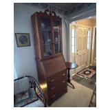 slant front secretary with skeleton key