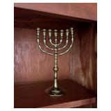 mini brass candelabra  9'  living room