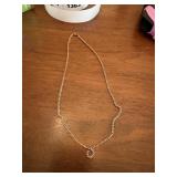 16' gold chain        dining room