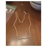 vintage gold 10K  necklace 22' chain 9 grams