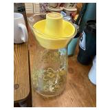 antique orange juice pitcher    kitchen