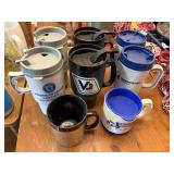8 travel advertising mugs, mercersburg, trucking